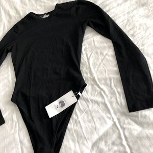 DO MY SELF Black Lace Bodysuit